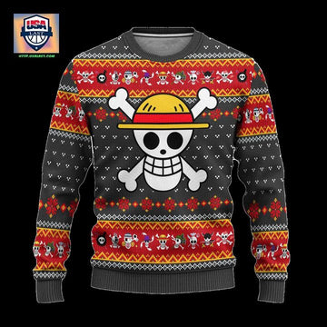 One Piece Anime Ugly Christmas Sweater Symbol Xmas Gift ? Usalast