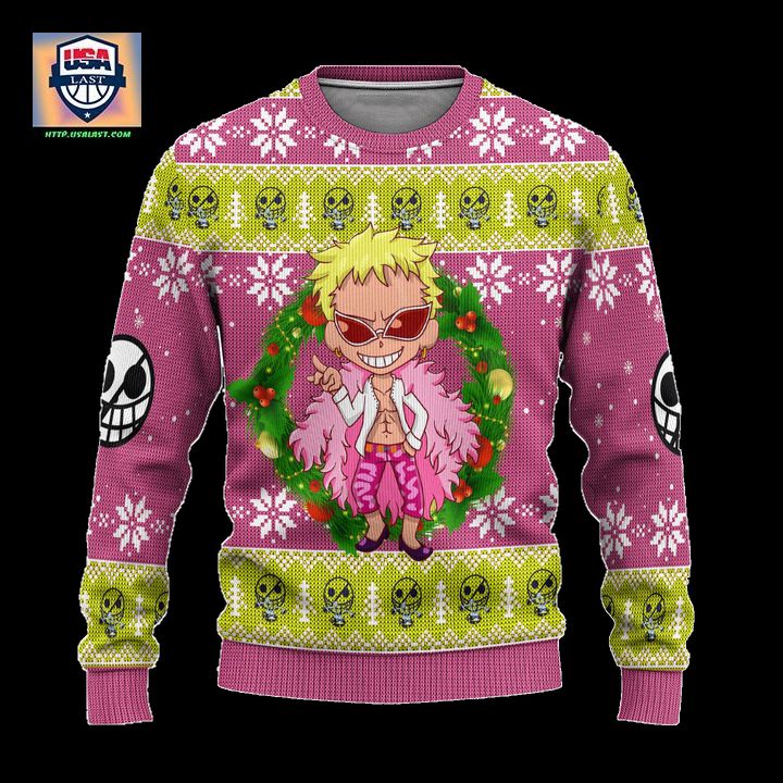 One Piece Donquixote Anime Ugly Christmas Sweater Xmas Gift ? Usalast