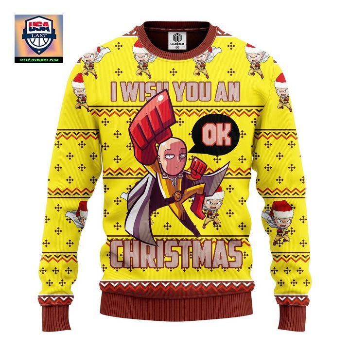 One Punch Man 3D Ugly Christmas Sweater Amazing Gift Idea Thanksgiving Gift ? Usalast