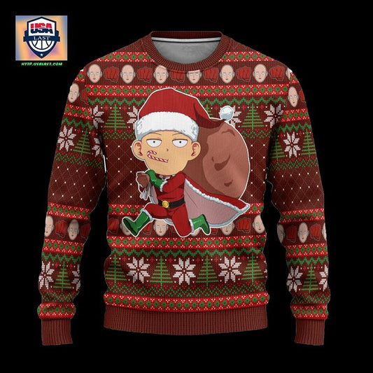 One Punch Man Ugly Christmas Sweater Anime Xmas Gift ? Usalast