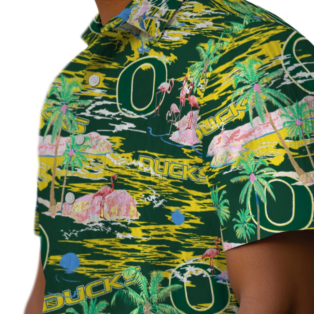Oregon Ducks Flamingo Retreat 2026 Hawaiian Shirt – Moonbestprint