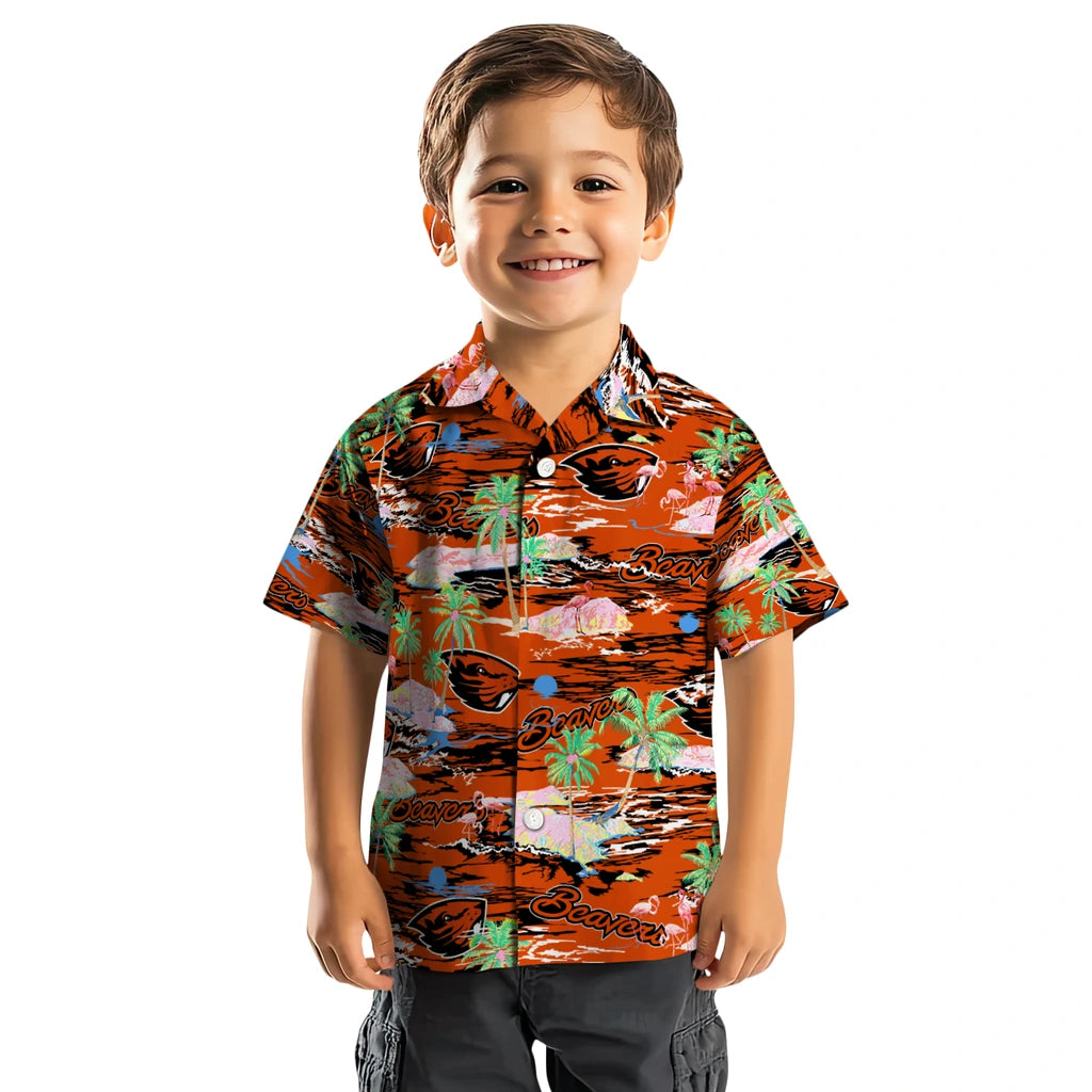 Oregon State Beavers Flamingo Retreat 2026 Hawaiian Shirt – Moonbestprint