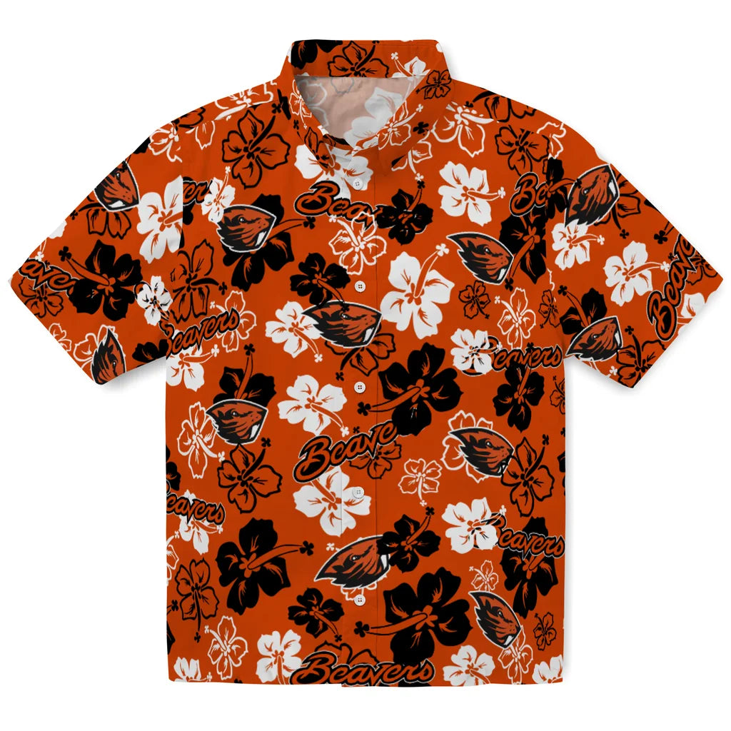 Oregon State Beavers Hibiscus Bloom Hawaiian Shirt – Moonbestprint