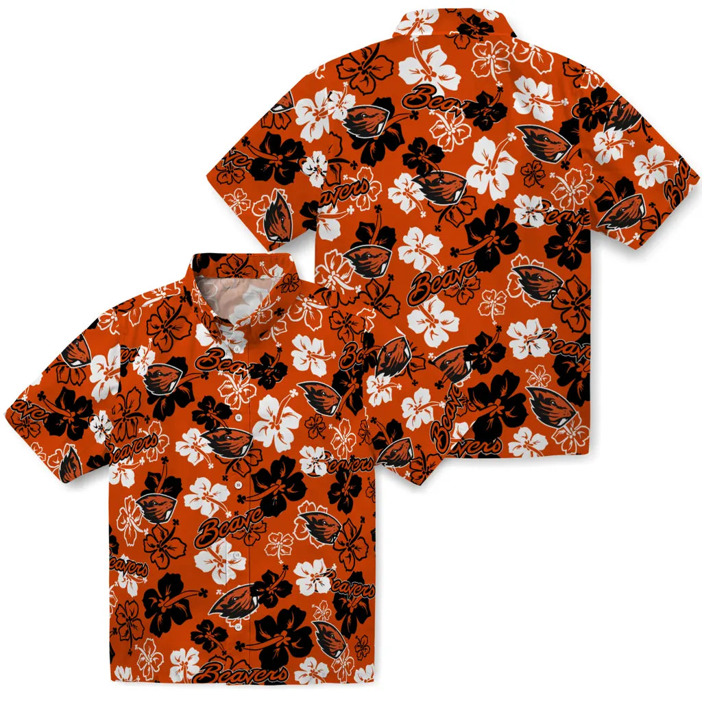Oregon State Beavers Hibiscus Bloom Hawaiian Shirt – Moonbestprint