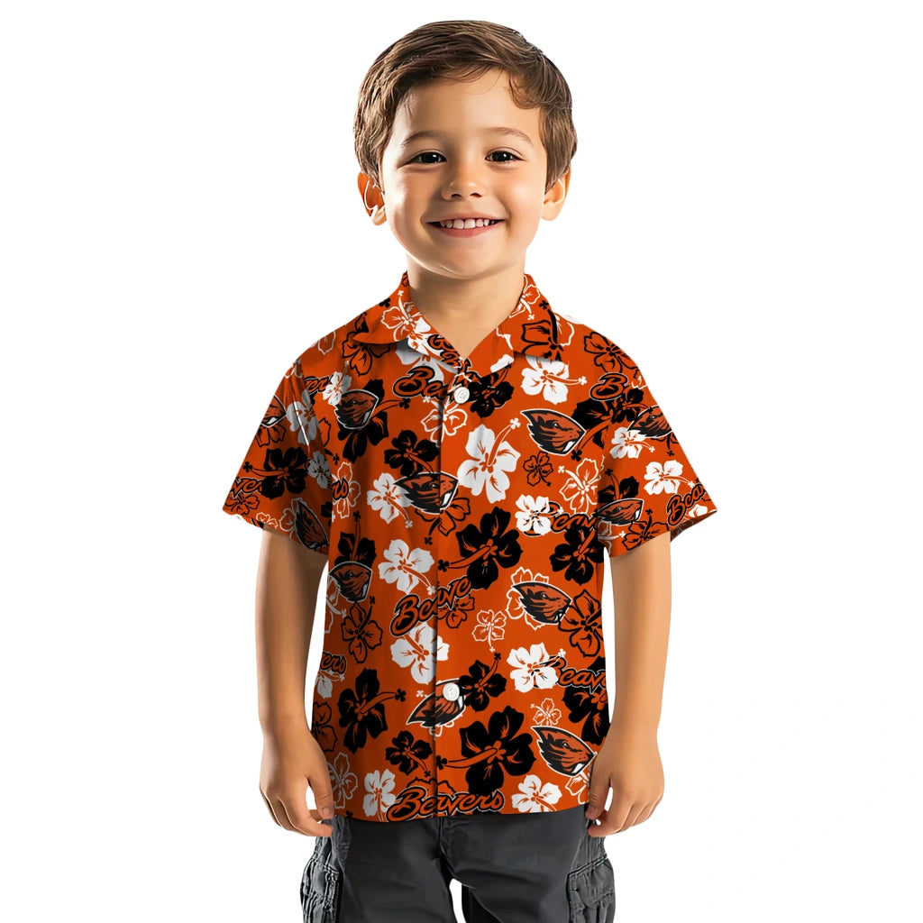 Oregon State Beavers Hibiscus Bloom Hawaiian Shirt – Moonbestprint