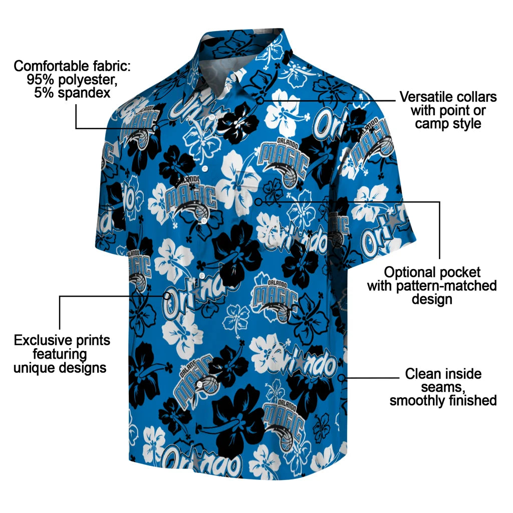 Orlando Magic Hibiscus Bloom Hawaiian Shirt – Moonbestprint