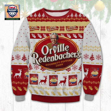 Orville Redenbachers Popcorn Ugly Christmas Sweater 2022 ? Usalast