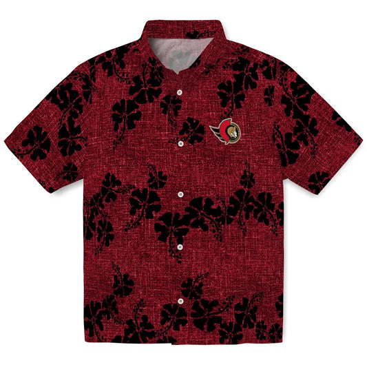 Ottawa Senators Hawaiian Shirt - 50th State Flower | Moonbestprint