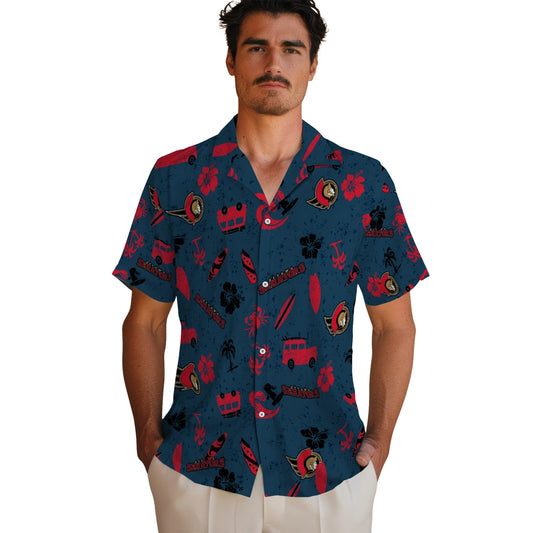 Ottawa Senators Hawaiian Shirt - Beach Vibe | Moonbestprint