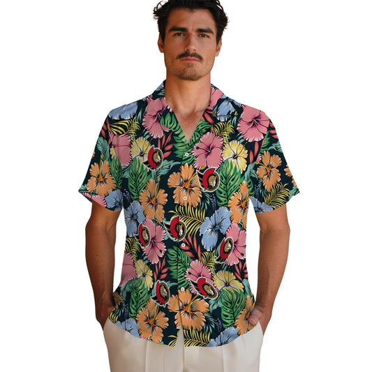 Ottawa Senators Hawaiian Shirt - Brilliant Hibiscus Garden | Moonbestprint