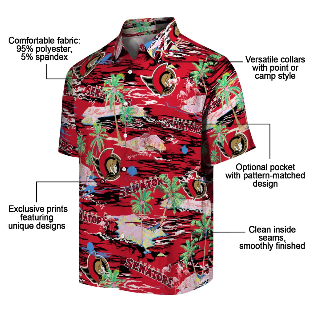 Ottawa Senators Flamingo Retreat 2026 Hawaiian Shirt – Moonbestprint