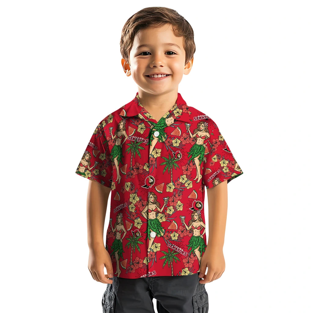 Ottawa Senators Hawaiian Shirt - Hawaiian Girls Design | Moonbestprint
