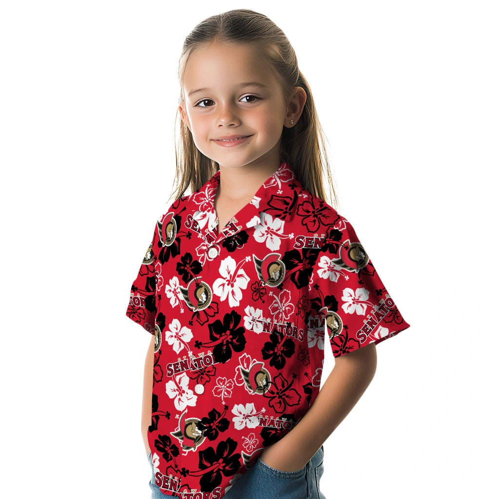 Ottawa Senators Hibiscus Bloom Hawaiian Shirt – Moonbestprint