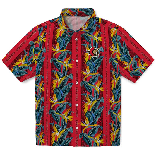 Ottawa Senators Hawaiian Shirt - Paradise Vines | Moonbestprint