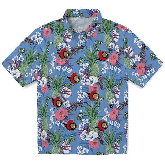 Ottawa Senators Hawaiian Shirt - Pineapple Bouquet | Moonbestprint