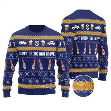 Pabst Blue Ribbon Don't Drink And Drive Ugly Sweater – Moonbestprint