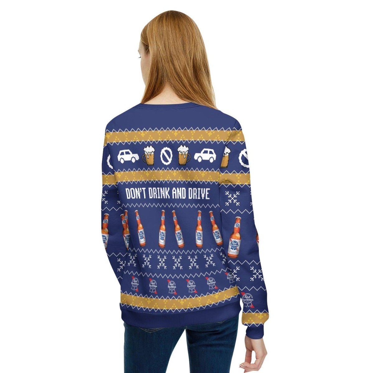 Pabst Blue Ribbon Don't Drink And Drive Ugly Sweater – Moonbestprint