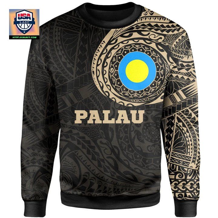 Palau In My Heart Tattoo Style Sweater Knitted Long-Sleeved Sweater A7 ? Usalast