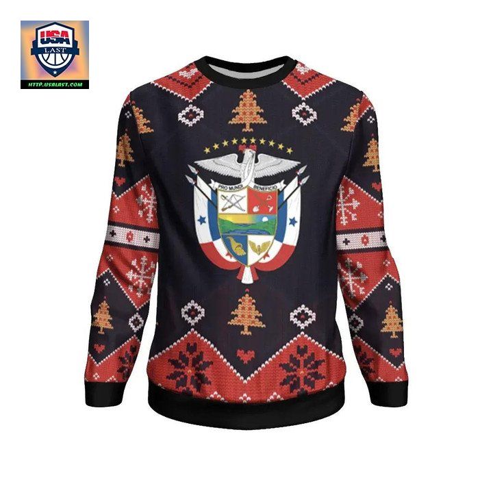 Panama Christmas Sweater ? Santa Claus Ho Ho Ho ? Bn1810 ? Usalast