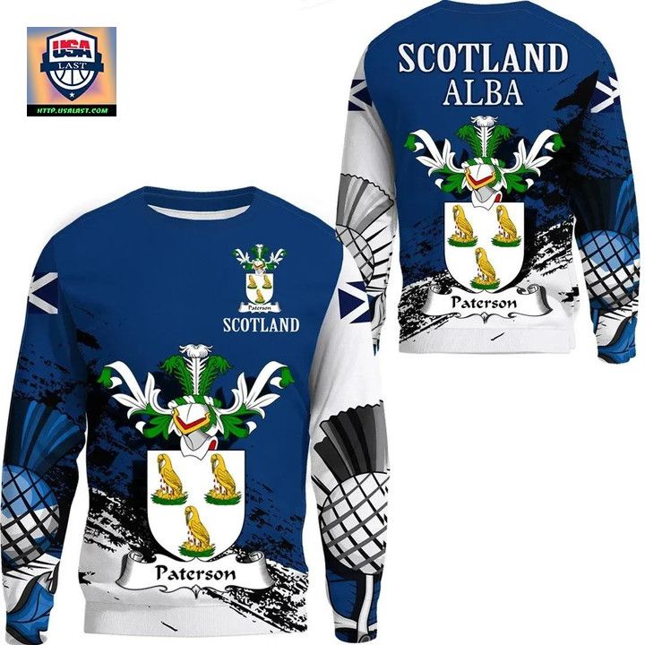 Paterson Ii Scottish Family Crest Scotland Special Sweater A7 ? Usalast