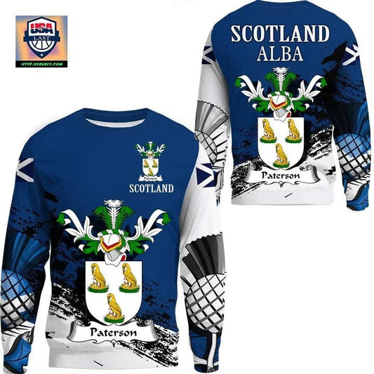 Paterson Ii Scottish Family Crest Scotland Special Sweater A7 ? Usalast