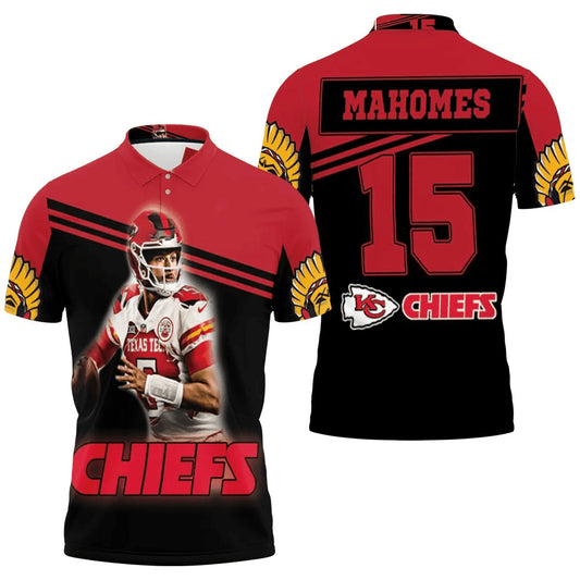 Patrick Manohomes 15 Kansas City Chiefs Afc West Division Champions Polo Shirt - Moonbestprint