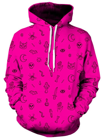 Pink Pattern Unisex Hoodie -Moonbestprint