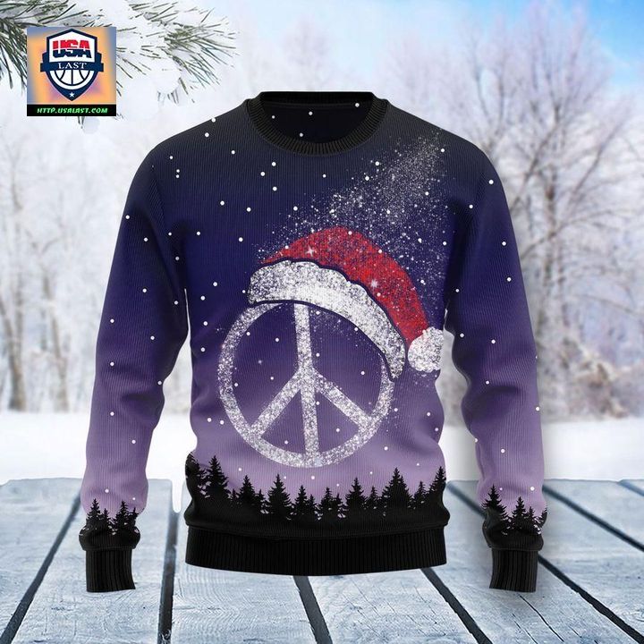 Peace Hippie Ugly Christmas Sweater 2022 ? Usalast