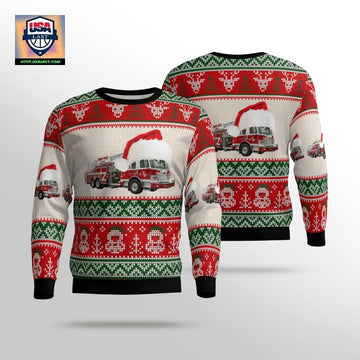 Pebble Beach Community Services District CAL FIRE Christmas AOP Sweater ? Usalast