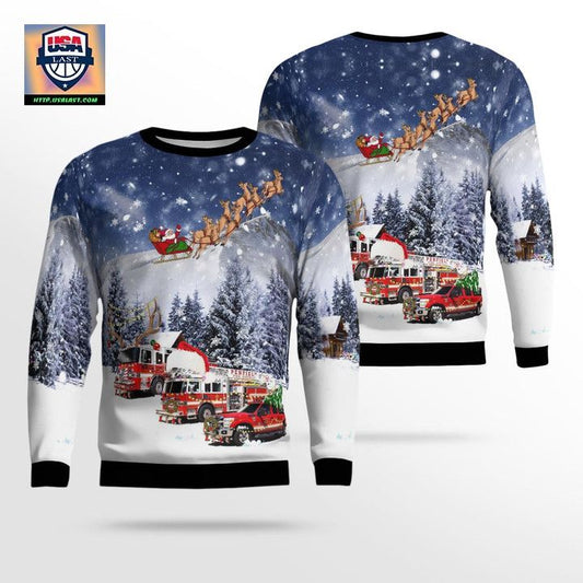 Penfield New York Penfield Fire Company Christmas Sweater 3D ? Usalast