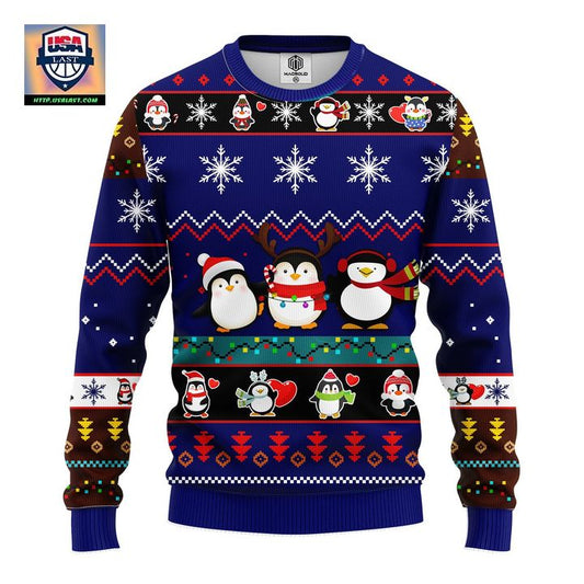 Penguins Cute Noel Mc Ugly Christmas Blue 1 Amazing Gift Idea Thanksgiving Gift ? Usalast