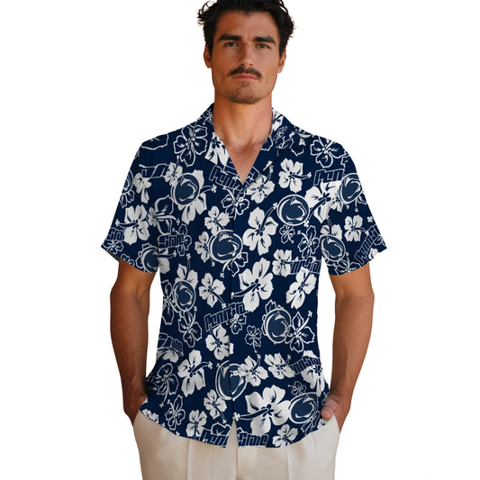 Penn State Nittany Lions Hibiscus Bloom Hawaiian Shirt – Moonbestprint