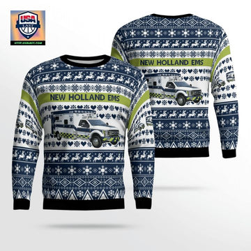 Pennsylvania New Holland EMS Christmas Sweater 3D ? Usalast