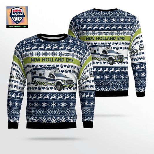 Pennsylvania New Holland EMS Christmas Sweater 3D ? Usalast