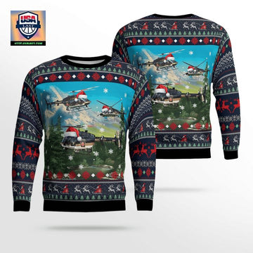 Pennsylvania State Police Bell 407GX Christmas 3D Sweater ? Usalast