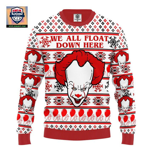 Pennywise Horror Ugly Christmas Sweater Amazing Gift Idea Thanksgiving Gift ? Usalast