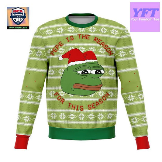Pepe The Frog Dank Meme 2022 Design 3d Ugly Christmas Sweater ? Usalast