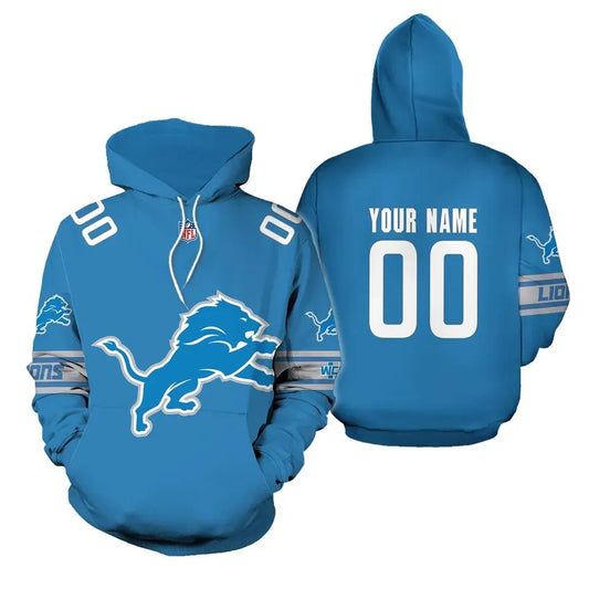 Personalized Detroit LionsNFL 3D All Over Print Hoodie -Moonbestprint