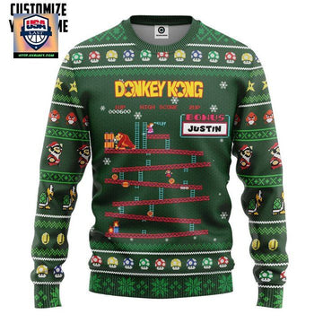 Personalized Donkey Dong Mario Custom Christmas Sweater ? Usalast