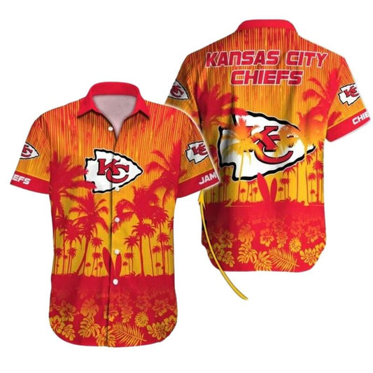 Personalized Hot Chiefs Sunset Paradise Graphic Hawaiian Shirt Unisex Gift - Moonbestprint