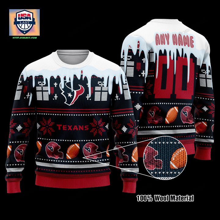 Personalized Houston Texans Nfl Custom Christmas Sweater ? Usalast