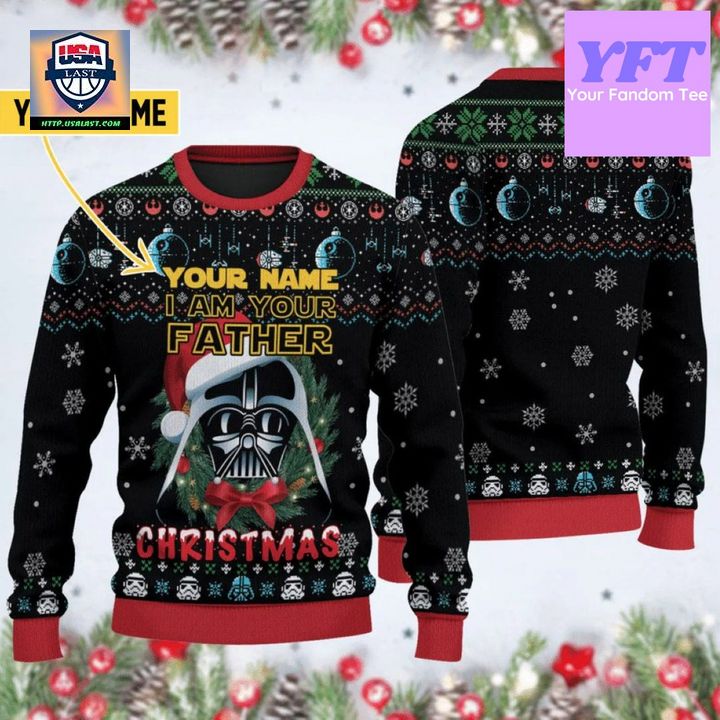 Personalized Im Your Father D Vader Xmas 3d Ugly Christmas Sweater ? Usalast