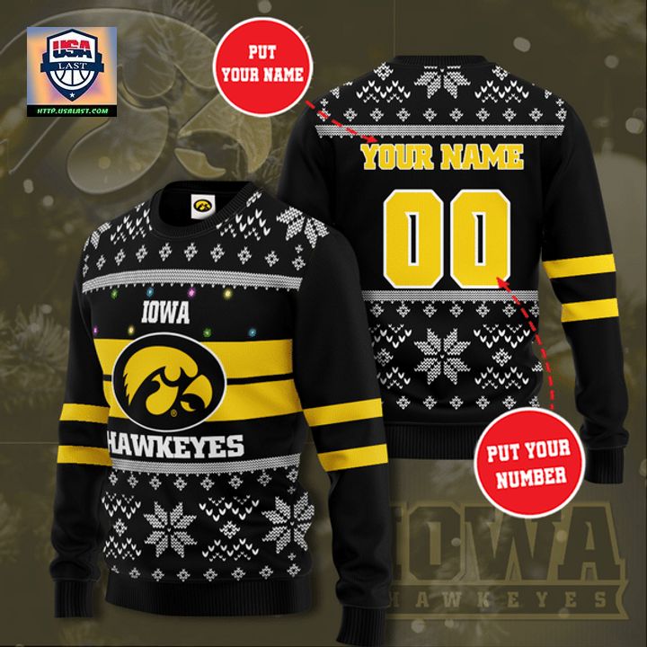 Personalized Iowa Hawkeyes Christmas Sweater ? Usalast