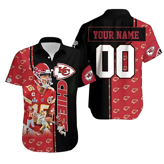Personalized Kansas City Chiefs Patrick Mahomes Graphic Hawaiian Shirt Unisex Gift - Moonbestprint