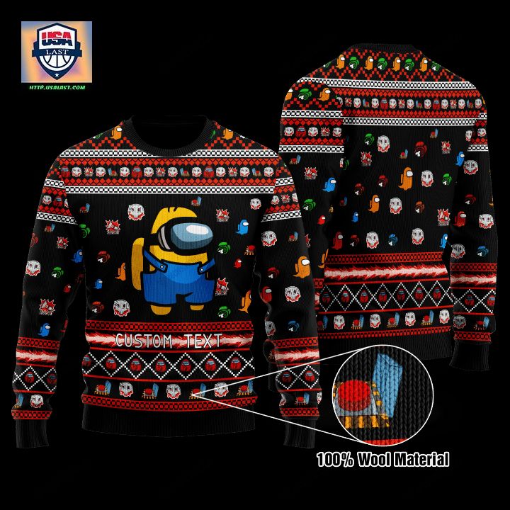 Personalized Minion Among Us Custom Christmas Sweater ? Usalast