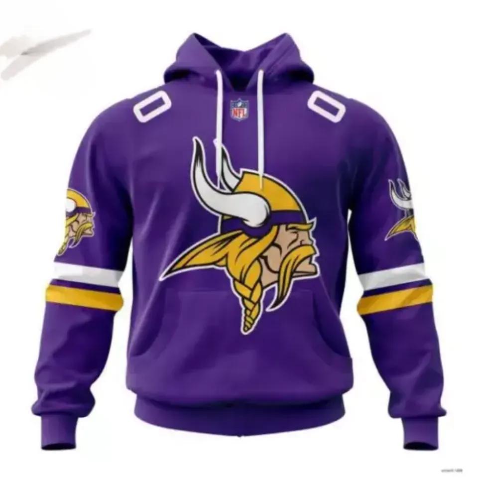 Personalized Minnesota Vikings NFL 3D All Over Print Hoodie -Moonbestprint