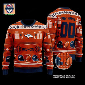 Personalized Nfl Denver Broncos Custom Christmas Sweater ? Usalast