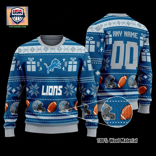 Personalized Nfl Detroit Lions Custom Christmas Sweater ? Usalast