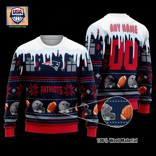 Personalized Nfl New England Patriots Custom Christmas Sweater ? Usalast
