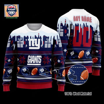 Personalized Nfl New York Giants Custom Christmas Sweater ? Usalast